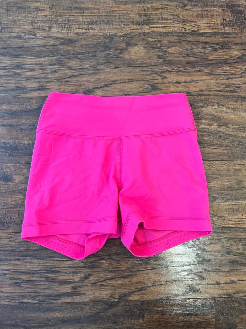 SHEIN Hot Pink High-Waist Athletic Shorts